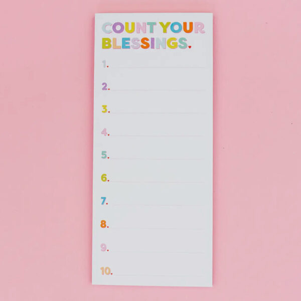 Count Your Blessings List Pad- Taylor Elliot Designs