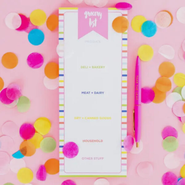 Striped Grocery List Pad- Taylor Elliot Designs