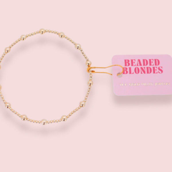 June Bracelet in Gold- Beaded Blondes