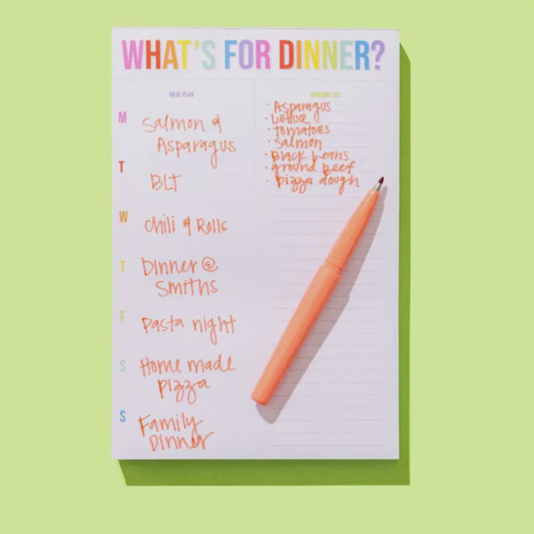 Weekly Dinner Meal Planner- Taylor Elliot Designs