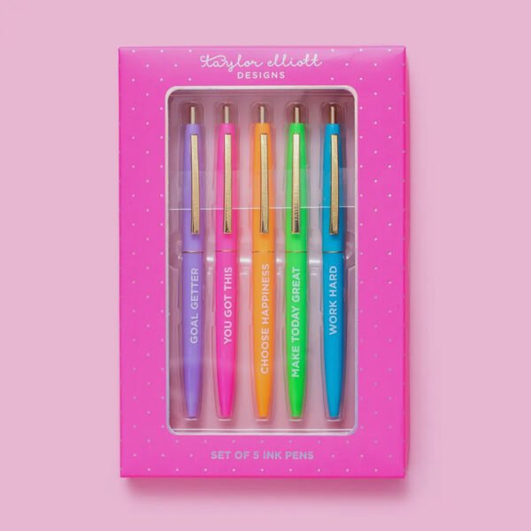 Motivational Pen Set- Taylor Elliot Designs