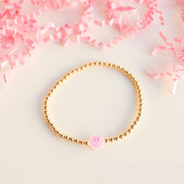 Smiley BB Bead Bracelet- Beaded Blondes