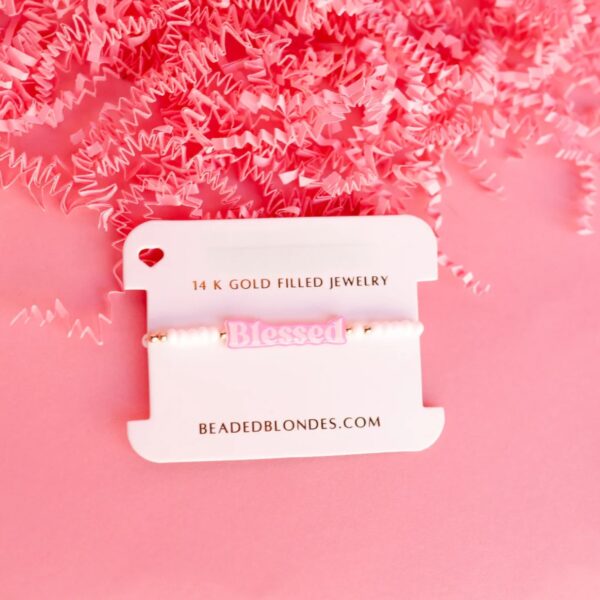 Blessed Sprinkle Bracelet- Beaded Blondes